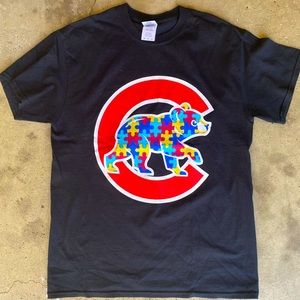 Chicago Cubs Autism Awareness tee